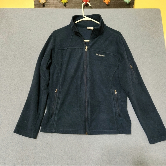 Columbia blue fleece jacket. Size large - Picture 1 of 2